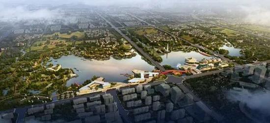 生態(tài)廊道鳥瞰預(yù)覽圖